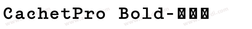 CachetPro Bold字体转换
